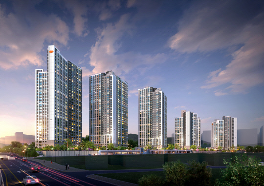 e편한세상 신곡 시그니처뷰.  <DL건설 제공>